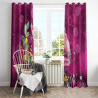 Australia Pink Cockatoo Christmas Window Curtain Aussie Native Flowers Merry Xmas - Pink - Aussie Hoodie