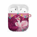 Pink Cockatoo Australia Christmas AirPods Case Grevillea Eucalyptus Blossoms - Aussie Hoodie