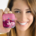 Pink Cockatoo Australia Christmas AirPods Case Grevillea Eucalyptus Blossoms - Aussie Hoodie