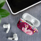 Pink Cockatoo Australia Christmas AirPods Case Grevillea Eucalyptus Blossoms - Aussie Hoodie