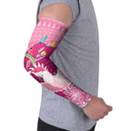 Pink Cockatoo Australia Christmas Arm Sleeves Grevillea Eucalyptus Blossoms - Aussie Hoodie
