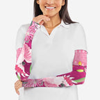Pink Cockatoo Australia Christmas Arm Sleeves Grevillea Eucalyptus Blossoms - Aussie Hoodie