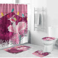 Pink Cockatoo Australia Christmas Bathroom Set Grevillea Eucalyptus Blossoms - Aussie Hoodie