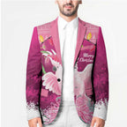 Pink Cockatoo Australia Christmas Blazer Grevillea Eucalyptus Blossoms - Aussie Hoodie