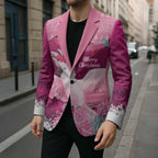 Pink Cockatoo Australia Christmas Blazer Grevillea Eucalyptus Blossoms - Aussie Hoodie