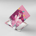 Pink Cockatoo Australia Christmas Canvas Wall Art Grevillea Eucalyptus Blossoms - Aussie Hoodie