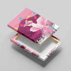 Pink Cockatoo Australia Christmas Canvas Wall Art Grevillea Eucalyptus Blossoms - Aussie Hoodie