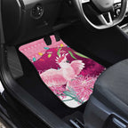 Pink Cockatoo Australia Christmas Car Mats Grevillea Eucalyptus Blossoms - Aussie Hoodie