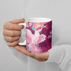 Pink Cockatoo Australia Christmas Ceramic Mug Grevillea Eucalyptus Blossoms - Aussie Hoodie