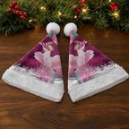 Pink Cockatoo Australia Christmas Santa Hat Grevillea Eucalyptus Blossoms - Aussie Hoodie