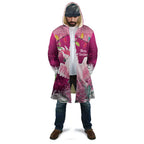 Pink Cockatoo Australia Christmas Cloak Grevillea Eucalyptus Blossoms - Aussie Hoodie