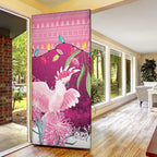 Pink Cockatoo Australia Christmas Door Cover Grevillea Eucalyptus Blossoms - Aussie Hoodie