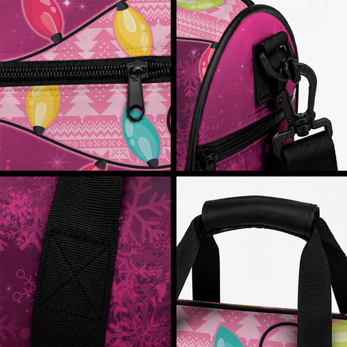 Pink Cockatoo Australia Christmas Duffle Bag Grevillea Eucalyptus Blossoms