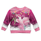 Pink Cockatoo Australia Christmas Kid Ugly Christmas Sweater Grevillea Eucalyptus Blossoms - Aussie Hoodie
