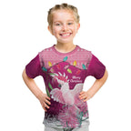 Pink Cockatoo Australia Christmas Kid T Shirt Grevillea Eucalyptus Blossoms - Aussie Hoodie
