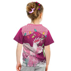 Pink Cockatoo Australia Christmas Kid T Shirt Grevillea Eucalyptus Blossoms - Aussie Hoodie