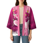 Pink Cockatoo Australia Christmas Kimono Grevillea Eucalyptus Blossoms - Aussie Hoodie