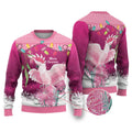 Pink Cockatoo Australia Christmas Ugly Christmas Sweater Grevillea Eucalyptus Blossoms - Aussie Hoodie