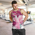 Pink Cockatoo Australia Christmas Men Tank Top Grevillea Eucalyptus Blossoms - Aussie Hoodie