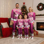 Pink Cockatoo Australia Christmas Pajama Set Grevillea Eucalyptus Blossoms - Aussie Hoodie
