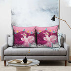 Pink Cockatoo Australia Christmas Pillow Cover Grevillea Eucalyptus Blossoms - Aussie Hoodie