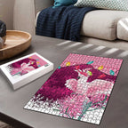 Pink Cockatoo Australia Christmas Puzzle Grevillea Eucalyptus Blossoms - Aussie Hoodie