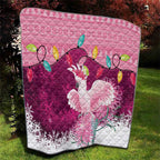 Pink Cockatoo Australia Christmas Quilt Grevillea Eucalyptus Blossoms - Aussie Hoodie