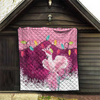 Pink Cockatoo Australia Christmas Quilt Grevillea Eucalyptus Blossoms - Aussie Hoodie