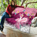Pink Cockatoo Australia Christmas Quilt Grevillea Eucalyptus Blossoms - Aussie Hoodie