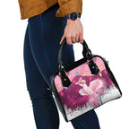 Pink Cockatoo Australia Christmas Shoulder Handbag Grevillea Eucalyptus Blossoms - Aussie Hoodie