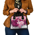 Pink Cockatoo Australia Christmas Shoulder Handbag Grevillea Eucalyptus Blossoms - Aussie Hoodie