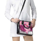 Pink Cockatoo Australia Christmas Shoulder Handbag Grevillea Eucalyptus Blossoms - Aussie Hoodie
