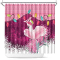 Pink Cockatoo Australia Christmas Shower Curtain Grevillea Eucalyptus Blossoms - Aussie Hoodie