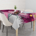 Pink Cockatoo Australia Christmas Tablecloth Grevillea Eucalyptus Blossoms - Aussie Hoodie