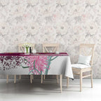 Pink Cockatoo Australia Christmas Tablecloth Grevillea Eucalyptus Blossoms - Aussie Hoodie