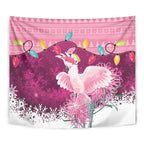 Pink Cockatoo Australia Christmas Tapestry Grevillea Eucalyptus Blossoms - Aussie Hoodie