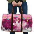 Pink Cockatoo Australia Christmas Travel Bag Grevillea Eucalyptus Blossoms - Aussie Hoodie