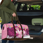 Pink Cockatoo Australia Christmas Travel Bag Grevillea Eucalyptus Blossoms - Aussie Hoodie