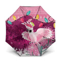 Pink Cockatoo Australia Christmas Umbrella Grevillea Eucalyptus Blossoms - Aussie Hoodie