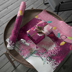 Pink Cockatoo Australia Christmas Wrapping Paper Grevillea Eucalyptus Blossoms - Aussie Hoodie