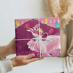Pink Cockatoo Australia Christmas Wrapping Paper Grevillea Eucalyptus Blossoms - Aussie Hoodie