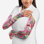 Australia Pink Galah Christmas Arm Sleeves Falalalala Galalah Bottlebrush Aboriginal Art - Aussie Hoodie