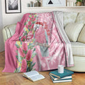 Australia Pink Galah Christmas Blanket Falalalala Galalah Bottlebrush Aboriginal Art - Aussie Hoodie