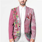 Australia Pink Galah Christmas Blazer Falalalala Galalah Bottlebrush Aboriginal Art - Aussie Hoodie