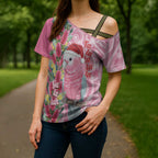 Australia Pink Galah Christmas Cross Shoulder Shirt Falalalala Galalah Bottlebrush Aboriginal Art - Aussie Hoodie