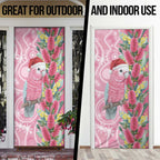 Australia Pink Galah Christmas Door Cover Falalalala Galalah Bottlebrush Aboriginal Art - Aussie Hoodie