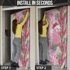 Australia Pink Galah Christmas Door Cover Falalalala Galalah Bottlebrush Aboriginal Art - Aussie Hoodie