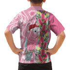 Australia Pink Galah Christmas Family Matching Off Shoulder Maxi Dress and Hawaiian Shirt Falalalala Galalah Bottlebrush Aboriginal Art - Aussie Hoodie