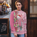 Australia Pink Galah Christmas Ugly Christmas Sweater Falalalala Galalah Bottlebrush Aboriginal Art - Aussie Hoodie