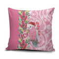 Australia Pink Galah Christmas Pillow Cover Falalalala Galalah Bottlebrush Aboriginal Art - Aussie Hoodie